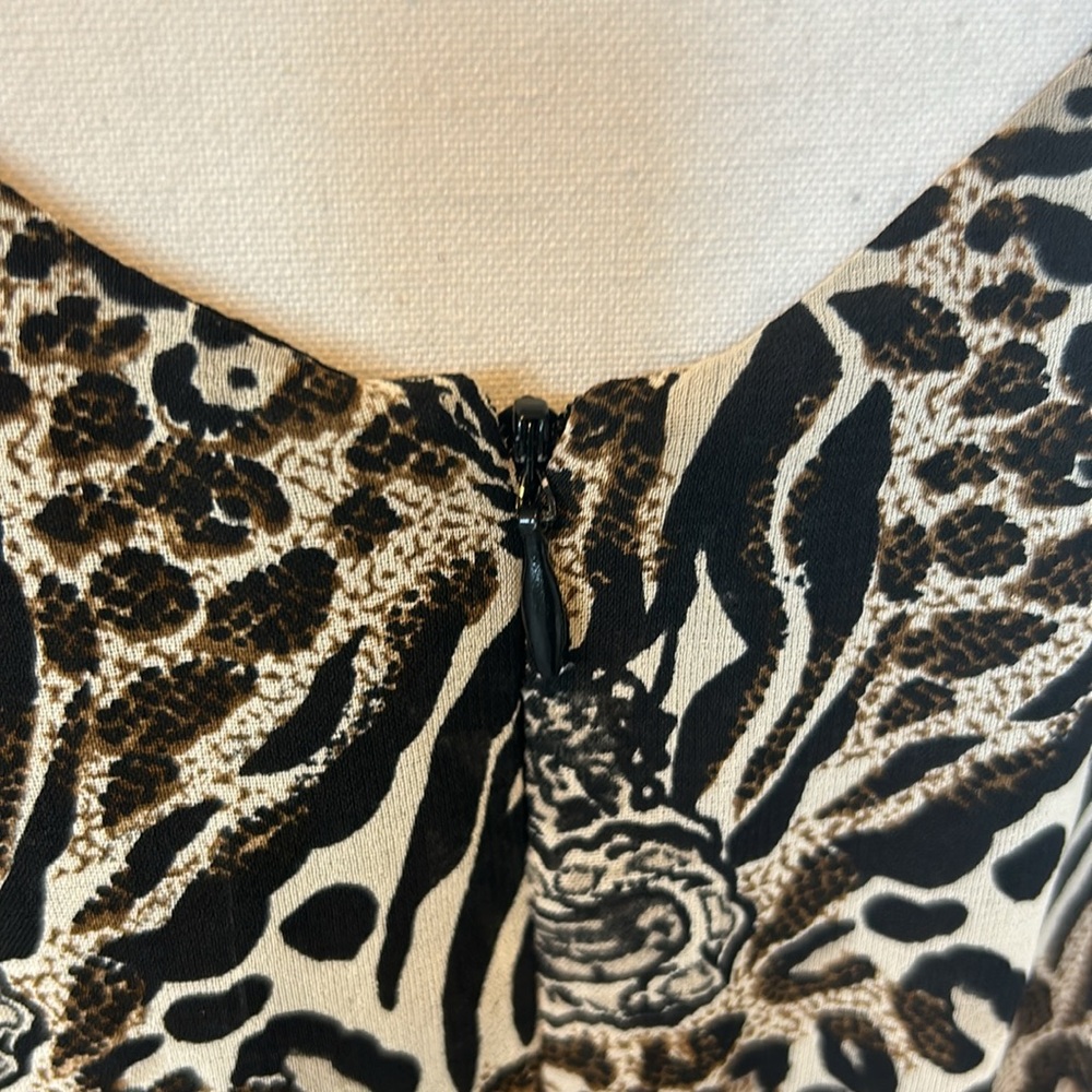 CDC Caren Desiree Company: Animal Print Sleeveless Maxi Dress Size 6 - Picture 11 of 14
